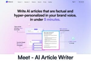 Ai article writer by Writesonic