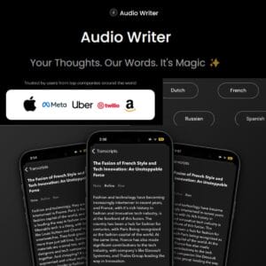 Audio Writer Voice to Text Tool