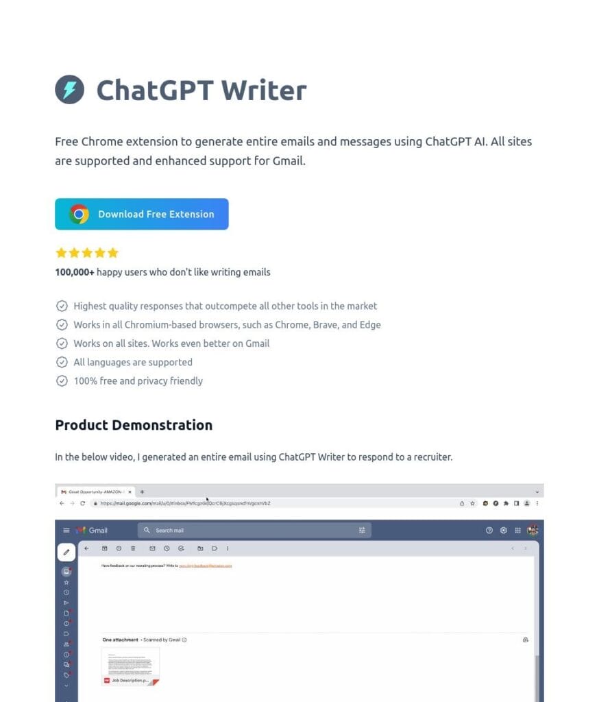 ChatGPT Writer Featured Image