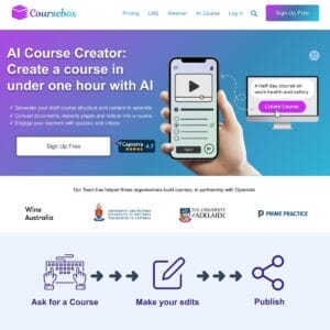 Coursebox AI course generation and management