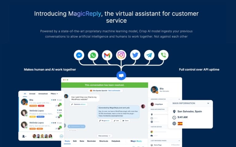 MagicReply: Fast, multilingual customer service using AI and expert insights for efficient support. Thumbnail Image