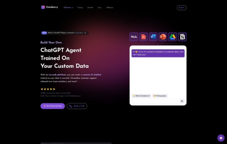 Chaindesk provides a no-code AI chatbot tailored to your data for better business efficiency and multilingual customer support. Thumbnail Image