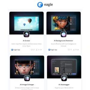 Eagle AI productivity AI auto tagging images