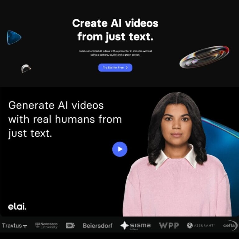 Generate personalized videos from text using AI, featuring 80+ avatars and translations in 75 languages to connect with a global audience. Thumbnail Image