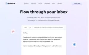 Flowrite AI email inbox marketing