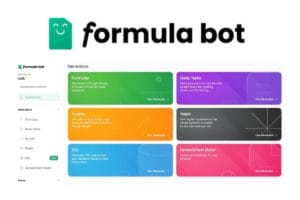 Formula bot AI formula generator tool