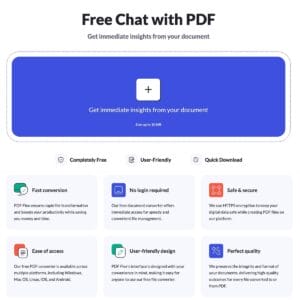 Free chat with PDF tool