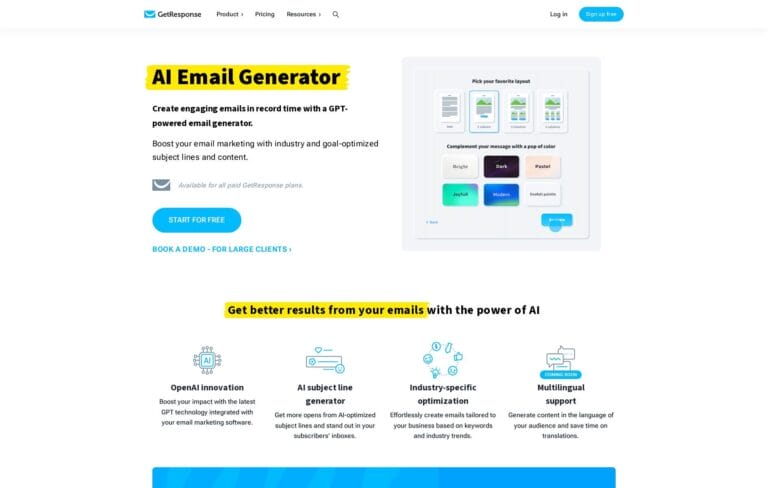 AI Email Generator: Quickly craft engaging emails with an AI tool designed for effective email marketing and optimized subject lines. Thumbnail Image