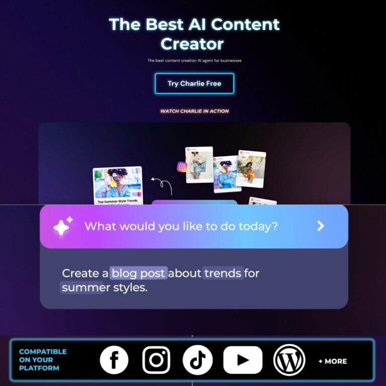 Affordable AI content creator that generates unique writing, enhances SEO, and simplifies social media posts. Thumbnail Image