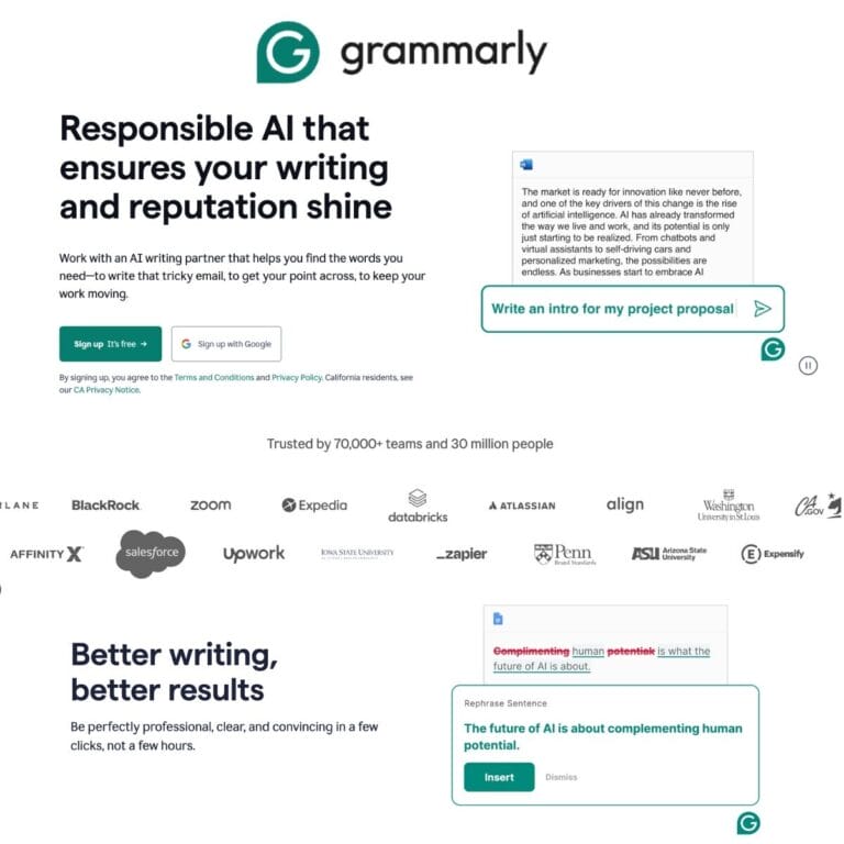 Boost your writing with Grammarly's AI for tone adjustments, draft suggestions, content editing, and efficient email management. Thumbnail Image