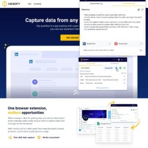 Hexofy AI web scraping extension
