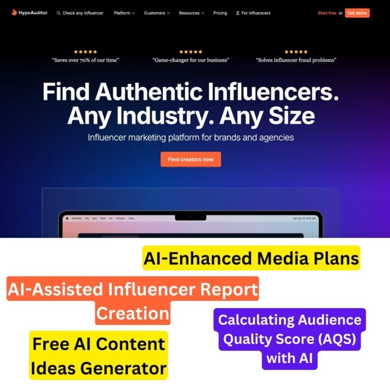 AI influencer marketing platform with analytics, discovery, and campaign management, featuring a database of over 200 million creators. Thumbnail Image