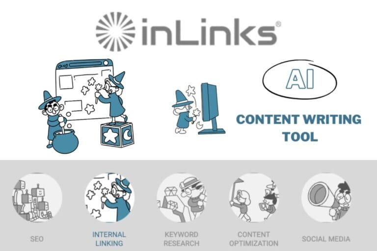 InLinks: Top AI SEO Tool for 2021 - Automates internal linking, schema markup, and content audits while enhancing writing and content optimization. Thumbnail Image