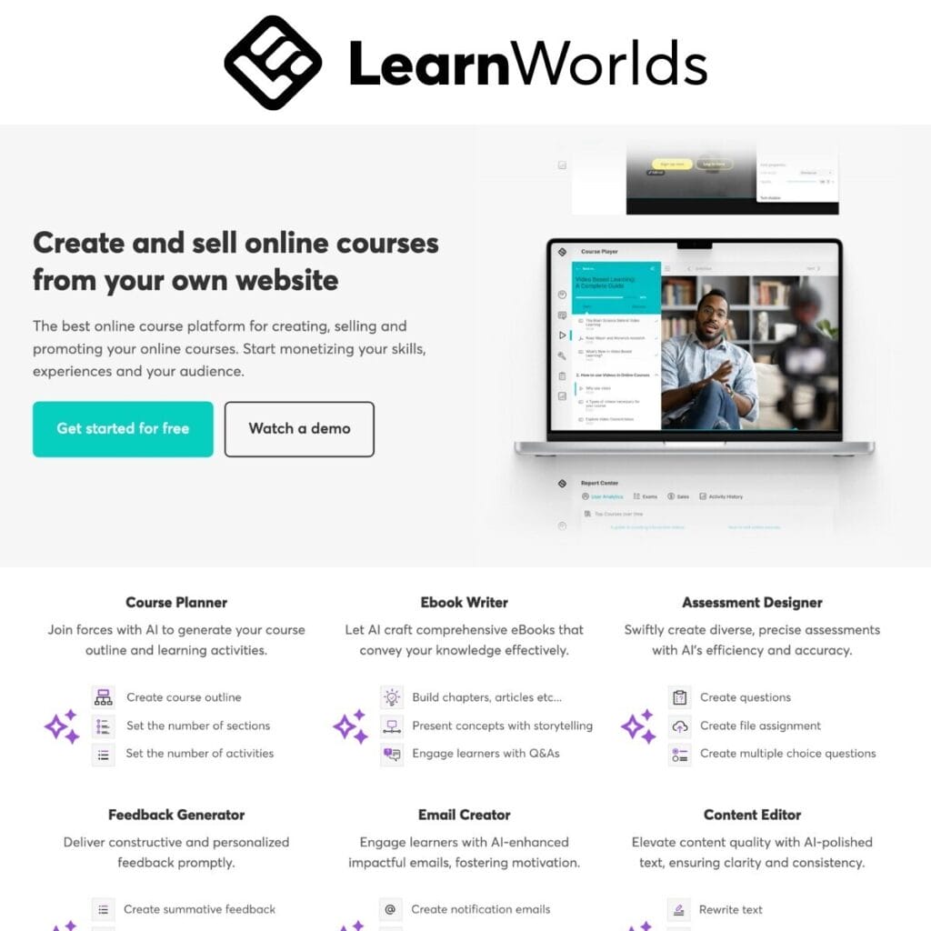 LearnWorlds AI Featured Image