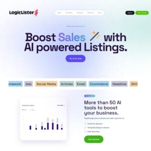 LogicLister AI powered ecommerce listings tool