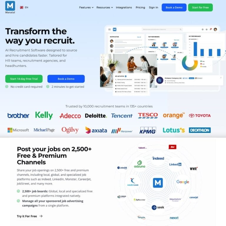 Manatal.com is an AI-powered recruitment software for efficient candidate sourcing, tracking, and hiring. Thumbnail Image