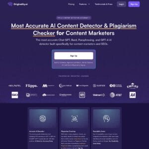 Originality AI accurate AI content and plagiarism detector