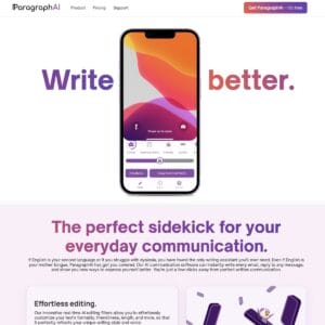 ParagraphAI writing app