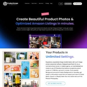 ProductScope Amazon product listing AI image tool