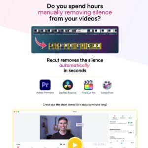 Recut remove silence from videos with AI