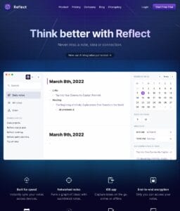 Reflect AI notetaking