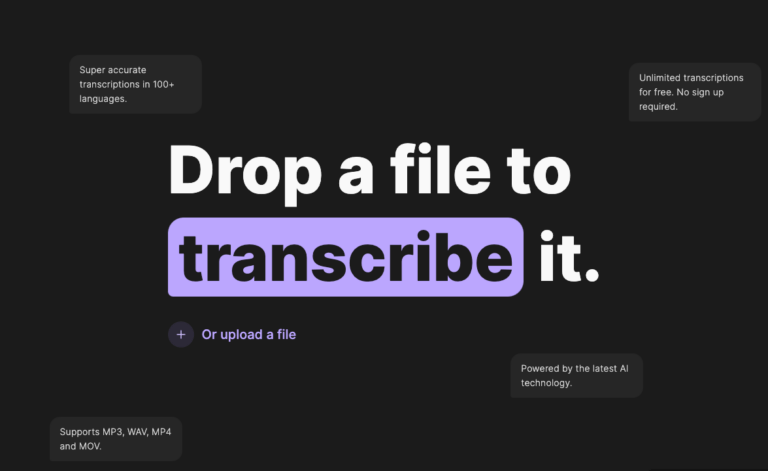 Riverside's AI-powered transcription tool quickly converts audio and video files to text in 100+ languages, processing hour-long interviews in under 2 minutes. Thumbnail Image