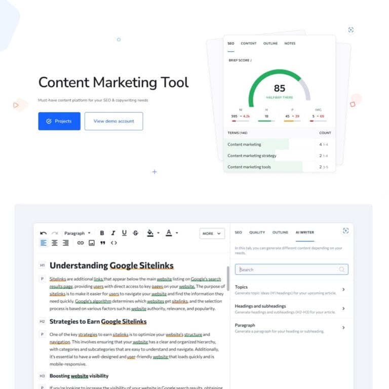 SE Ranking's AI Assistant helps SEO professionals and marketers generate SEO-friendly content quickly, analyze keywords, and optimize content effectively. Thumbnail Image