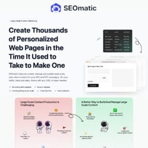 SEOmatic AI programmatic SEO tool