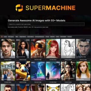 SUPERMACHINE AI image generation tool