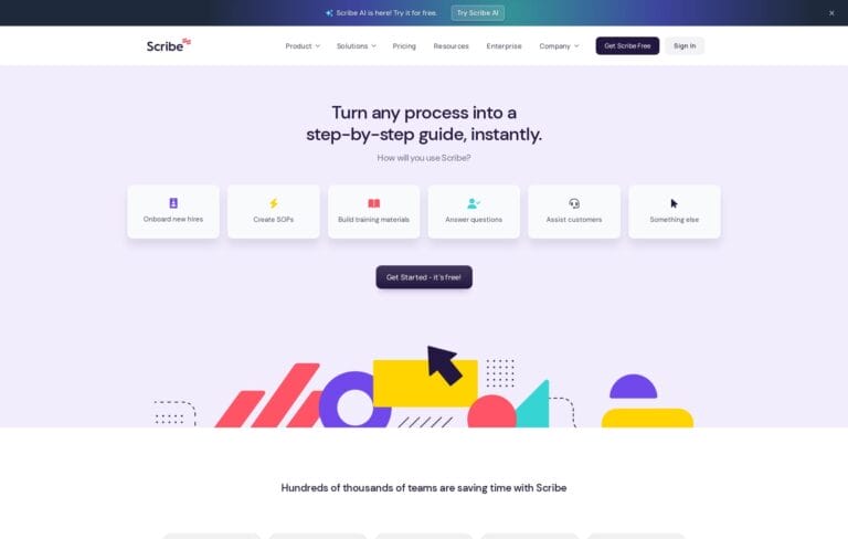 Create easy step-by-step guides with Scribe to improve documentation and enhance business efficiency. Thumbnail Image