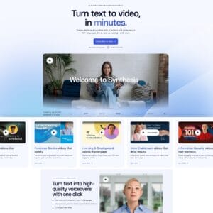 Synthesia text to video