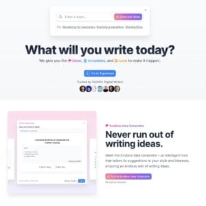 Typeshare writing assistant with AI tools