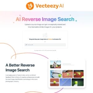 Vecteezy AI reverse image search