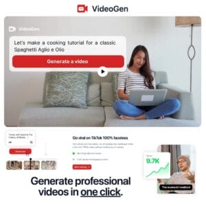 VideoGen YouTube TIkTok AI Video Generator