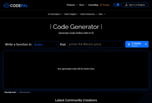 code generator codepal vivaldi 00927