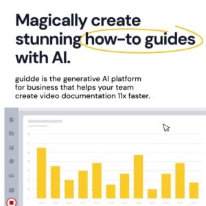 guidde create guides and tutorials AI tool