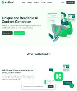 kafkai SEO article writing service powered by AI