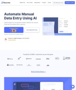 nanonets OCR automation for business