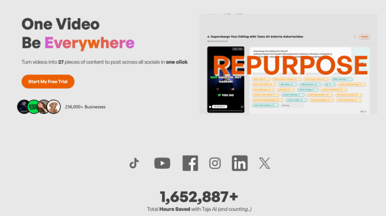 Transform your videos into endless content with Taja AI – the ultimate tool for effortless social media growth Thumbnail Image