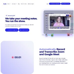 tldv Ai meeting notes tool