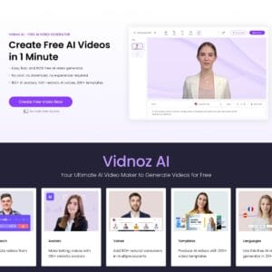 vidnoz free AI video creator tool